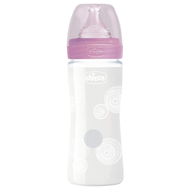 Chicco Well-Being Slow Flow Glass Bottle 240ml