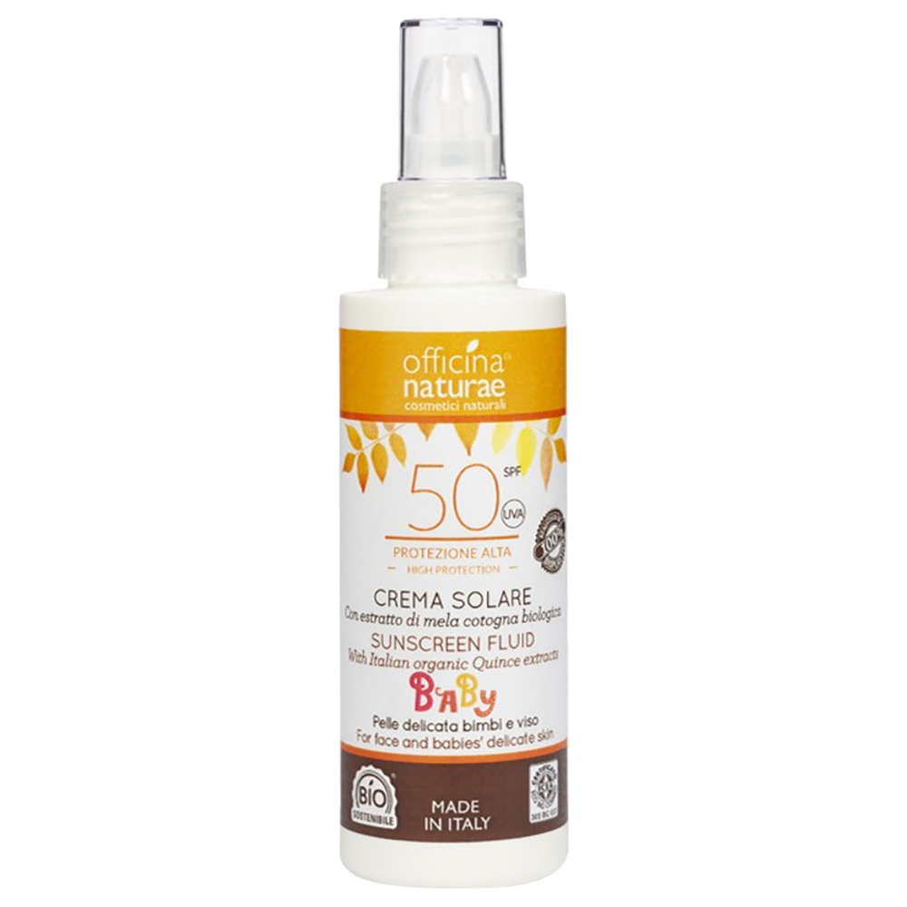 Officina Naturae Organic Baby/Kids Sunscreen Fluid SPF50