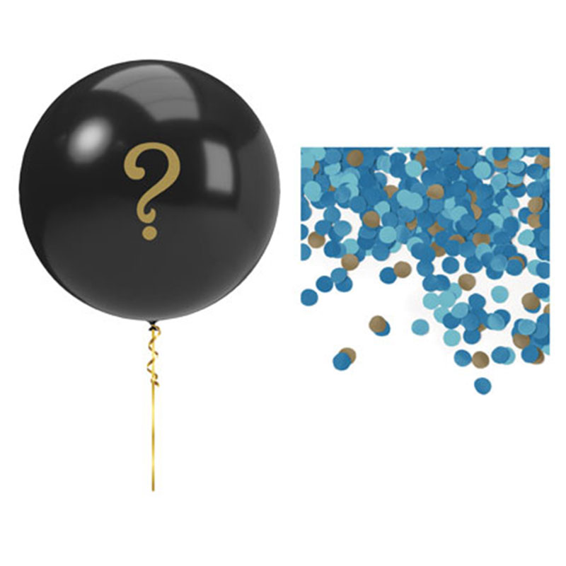 Creative Converting decor gender reveal balloon kit, blue